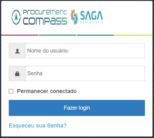 Logar com seu usuário e senha